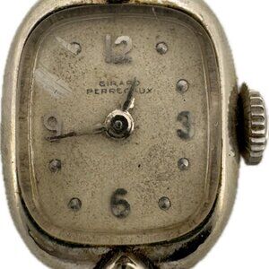 Vintage Girard Perregaux B-1491 Ladies Mechanical Wristwatch Swiss 10k White GF